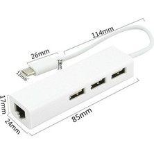 Xhang Ethernet Lan Internet RJ45 Kablo Adaptörü MacBook  typec Tesisi