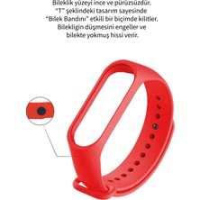 Deilmi Xiaomi Mi Band 3 4 Uyumlu Çelik Tokalı Spor Delikli Silikon Loop Kordon Kayış