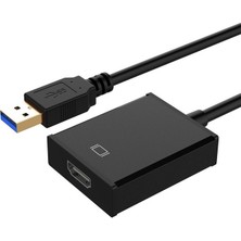 Xhang Hd 1080 P USB 3.0 HDMI Adaptörü Harici Grafik Kartı Ses Video Dönüştürücü Kablo Desteği Windows Xp Vista Win7 / 8 Altın Kaplama | HDMI Kabloları (Yurt Dışından)