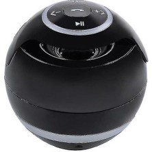 Hoparlörler Cep Telefonu Kablosuz Bluetooth Hoparlör Yuvarlak Subwoofer Açık Taşınabilir Mini Hoparlör Siyah