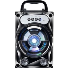 Xhang Taşınabilir Karaoke Hoparlör Kablosuz Bluetooth Hoparlör Sistemi Bas Subwoofer Mikrofon Desteği Eller Serbest / USB / Tf Kart / Aux / Fm | Taşınabilir Hoparlörler (Siyah) (Yurt Dışından)