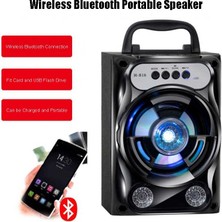 Xhang Taşınabilir Karaoke Hoparlör Kablosuz Bluetooth Hoparlör Sistemi Bas Subwoofer Mikrofon Desteği Eller Serbest / USB / Tf Kart / Aux / Fm | Taşınabilir Hoparlörler (Siyah) (Yurt Dışından)