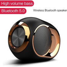 Xhang Super Bass Bluetooth Hoparlör Subwoofer ile Kablosuz Hoparlörler Telefon Bilgisayar Için Kablosuz Hoparlörler Taşınabilir Stereo Soundbar Home Tv Hifi Boombox | Subwoofer (Siyah)(Yurt Dışından)