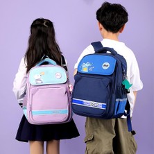 Xhang Çizgi Film High-End Ilköğretim Okulu Kızlar ve Öğrenciler Schoolbags (Mor)