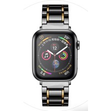 Xhang Seramik Askısı Apple Watch Uyumlu Band Lüks Paslanmaz Çelik Watch Uyumlu Band Metal Bilezik IWatch Uyumlu Serie | Bantları Izle