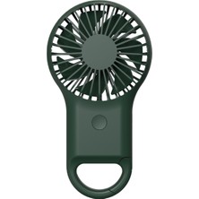 Zsykd El Tipi Cep Mini Küçük Fan Taşınabilir Şarj Dış USB Fan 7 Renk Işığı (Ordu Green) (Yurt Dışından)