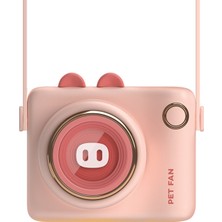 Zsykd GL106 USB Şarj Edilebilir El Taşınabilir Taşınabilir Yapraksız Mini Kamera Fanı, Stil Pig (Pembe) (Yurt Dışından)