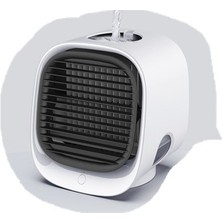 Zsykd Mini Çok Fonksiyonlu Nemlendirme Aromaterapi Fan Taşınabilir Ofis Ev Masaüstü Klima Fan (Sky White) (Yurt Dışından)