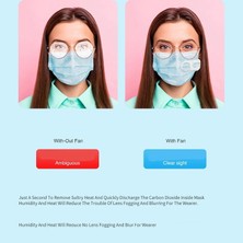 Zsykd Çeşitli Maskeler Için Filtrelenmiş Şarj Edilebilir Taşınabilir Maske Fanı (Beyaz) (Yurt Dışından)