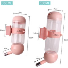 Zsykd Pet Waterer Asma Tip Evcil Su Kupası, Özellikler: 350ML (Açık Yeşil) Siyah (Yurt Dışından)