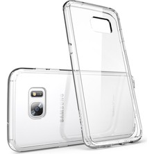 Eiroo Clear Hybrid Samsung Galaxy S7 Edge Silikon Kenarlı Şeffaf Rubber Kılıf