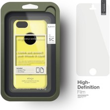 Elago Apple iPhone 5c Slim Fit Series Sarı Rubber Kılıf