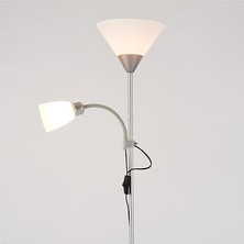SLD Amerikan Tarzı Modern Demir Boyalı Zemin Lambaları Ayarlanabilir E27 LED 220 V Oturma Odası Çalışma Için Yenilik Zemin Işıkları Başucu Ofisi (Siyah) (Yurt Dışından)