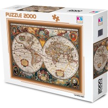 KS Games Ks 17TH Centruy World Map 2000 Parça Puzzle