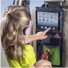 Ankaflex Araç Içi Koltuk Arkası Tablet Tutucu Organizer Keçelüx Büyük Boy