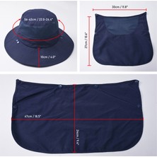KKmoon Güneş Şapka Uv Koruma Geniş Ağız Boyun Flap Yüz Kapak (Yurt Dışından)