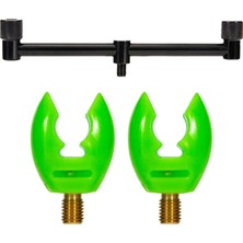 Segolike Taşınabilir Olta Butt Rest Balıkçılık Buzz Bar Pod Standı Braketi Ekipmanları 25 cm Silikon Yeşil (Yurt Dışından)