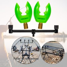 Segolike Taşınabilir Olta Butt Rest Balıkçılık Buzz Bar Pod Standı Braketi Ekipmanları 25 cm Silikon Yeşil (Yurt Dışından)