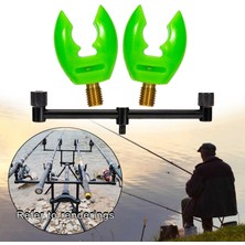 Segolike Taşınabilir Olta Butt Rest Balıkçılık Buzz Bar Pod Standı Braketi Ekipmanları 25 cm Silikon Yeşil (Yurt Dışından)