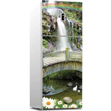 Sticker Art Buzdolabı Sticker Kaplama Dolap Kaplama Etiketi Köprü Şelale