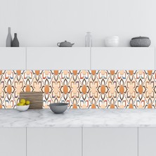 Sticker Art Mutfak Tezgah Arası Folyo Fayans Kaplama Folyosu 3D Seramik Desen 60X400 cm