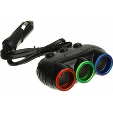 Olesson Araç Çakmak Çoklayıcı 3 Port Anahtarlı 12V / 24V 120 W