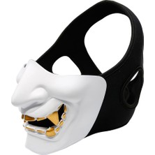 Segolike Kafatası Terör Yarım Yüz Maskesi Kapak Açık Spor Koruma Dişli Beyaz (Yurt Dışından)