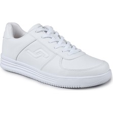 Jump Beyaz Kadın Sneaker Spor Ayakkabı Hafif Tabanlı Nefes Alabilir Yapı ile Günlük Kullanım