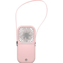 SZYKD F20 Elektrapan El Taşınması Fan Taşınabilir Masaüstü Katlanır Sessiz USB Asma Boyun Fan (Pembe)(Yurt Dışından)