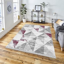 Decoser Halı Dekoratif Kilim Makinada Yıkanabilir Dijital Baskılı Modern Desenli Kaymaz Tabanlı Salon Koridor Mutfak Halısı NOVA-4082