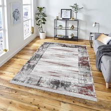 Decoser Halı Dekoratif Kilim Makinada Yıkanabilir Dijital Baskılı Eskitme Desenli Kaymaz Tabanlı Salon Koridor Mutfak Halısı NOVA-6031