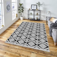 Decoser Halı Dekoratif Kilim Makinada Yıkanabilir Dijital Baskılı Modern Desenli Kaymaz Tabanlı Salon Koridor Mutfak Halısı NOVA-6066