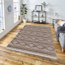 Decoser Halı Dekoratif Kilim Makinada Yıkanabilir Dijital Baskılı Modern Desenli Kaymaz Tabanlı Salon Koridor Mutfak Halısı NOVA-6085