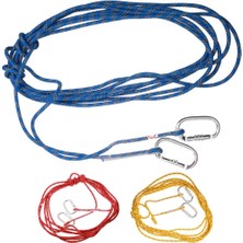 Segolike 10/15 / 20 M Kaya Ağacı Tırmanma Statik Halat Güvenliği Rappel Kordon +2 Carabiner (Yurt Dışından)