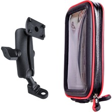 ZHKJ Shop Okd Motosiklet Su Geçirmez Cep Telefonu Su Geçirmez Braketi Çanta, Stil: Ekstra Büyük Çanta + Braketi (Yükseltme Sürümü)(Yurt Dışından)