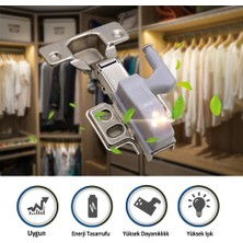 Gardrop Dolap Içi Düzenleyici LED Aydınlatıcı Menteşe Işığı