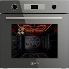 Ukinox Smart 8800 8+1 Turbo Gri Ankastre Fırın