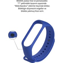 Deilmi Xiaomi Mi Band 5 6 Uyumlu Çelik Tokalı Spor Delikli Silikon Loop Kordon Kayış