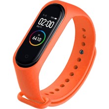 Deilmi Xiaomi Mi Band 5 6 Uyumlu Çelik Tokalı Spor Delikli Silikon Loop Kordon Kayış