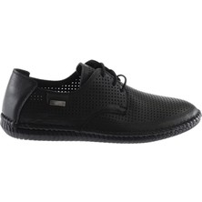 Bueno Shoes Siyah Deri Erkek Günlük Ayakkabı