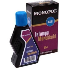 Mavi Istampa Mürekkebi 30 cc Monopol Mavi Istanpa Mürekkebi 30 ml 1 Adet