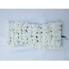 Be Beauty Beyaz Renginde 1 cm Çapında Kağıt Gül 1 Paket 144 Adet