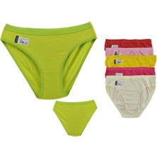 Tutku 6'lı Paket 0527 Nehir Elastan Bayan Fosforlu Bikini Külot