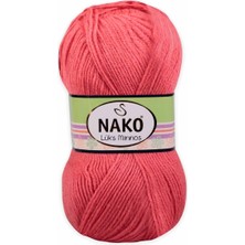 Nako Lüks Minnoş El Örgü Ipi 100 gr | Mercan 11198