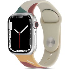 MobaxAksesuar Apple Watch 38mm Kordon Karışık Renkli Silikon Kordon