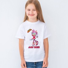 Morinna Sonic Boom Amy Rose Çocuk Tişört T-Shirt Mr-08