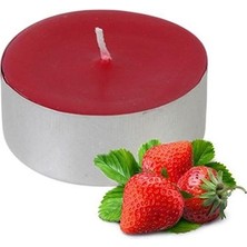 Pazariz 25 Li Kokulu Kırmızı Tealight Mum