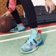 LRsmile Gençler Kaymaz Basketbol Ayakkabısı Çocuk Spor Ayakkabısı Spor Ayakkabısı (Yurt Dışından)