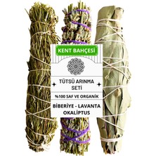 Kent Bahçesi 3 Lü Arınma Tütsü Seti Biberiye + Lavanta + Okaliptus