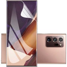 Nevarium Samsung Galaxy Note 20 Ekran Koruyucu Kavisli Cam Tam Kaplayan Polymer Nano